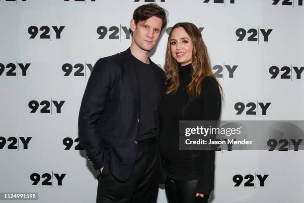 Matt Smith And Eliza Dushku attend the "Mapplethorpe" screening at 92nd Street Y on February 14, 2019 in New York City.