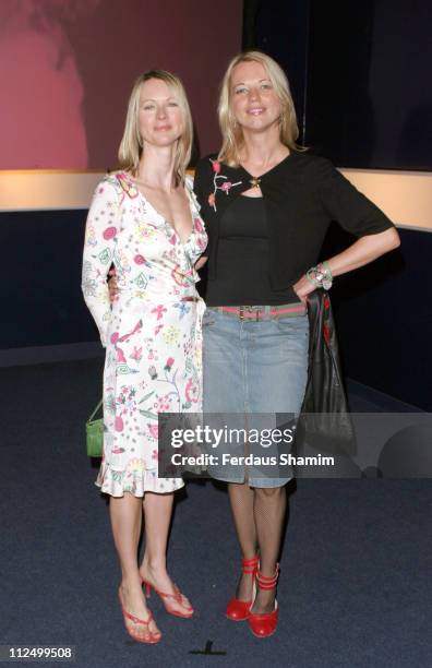 Sara Cox and her sister during "Hell's Kitchen II" - Day 11 - Arrivals at Truman Brewery in London, Great Britain.