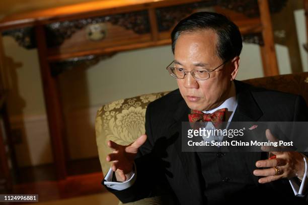 Interview with Hong Kong Chief Executive Donald Tsang Yam-kuen at the Government House, Central. 23 JANUARY 2007