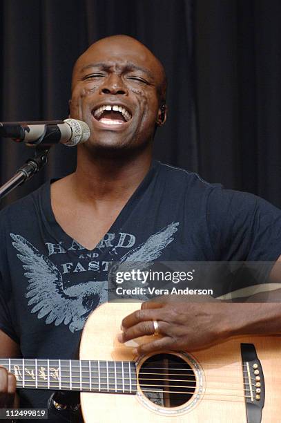 Seal during "The Pursuit of Happyness" Press Conference with Will Smith and Seal at Beverly Hilton Hotel in Beverly Hills, California, United States.