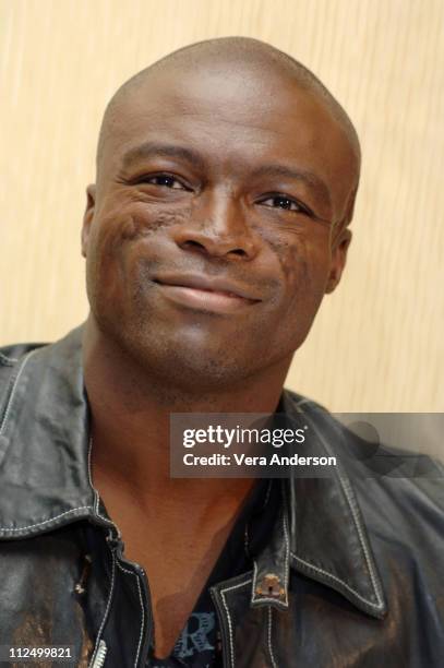 Seal during "The Pursuit of Happyness" Press Conference with Will Smith and Seal at Beverly Hilton Hotel in Beverly Hills, California, United States.