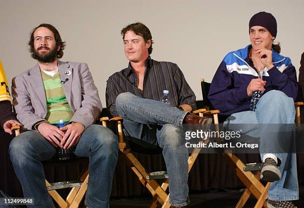 Jason Lee, Jeremy London and Jason Mewes during 10th Anniversary Screening and Q&A for "Mallrats" at ArcLight Theater in Hollywood, CA, United States.