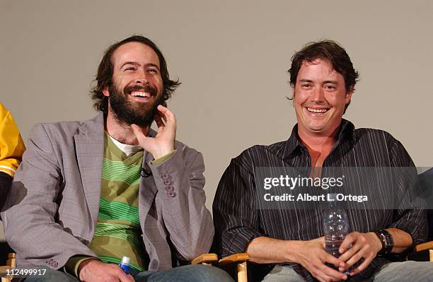 Jason Lee and Jeremy London during 10th Anniversary Screening and Q&A for "Mallrats" at ArcLight Theater in Hollywood, CA, United States.