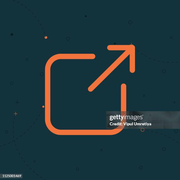 external link icon open a new window in a ux ui app - adjustable stock illustrations