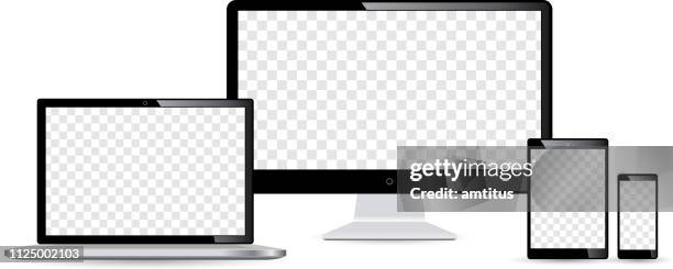 screens - computer screen data stock illustrations