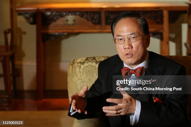 Interview with Hong Kong Chief Executive Donald Tsang Yam-kuen at the Government House, Central. 23 January 2007