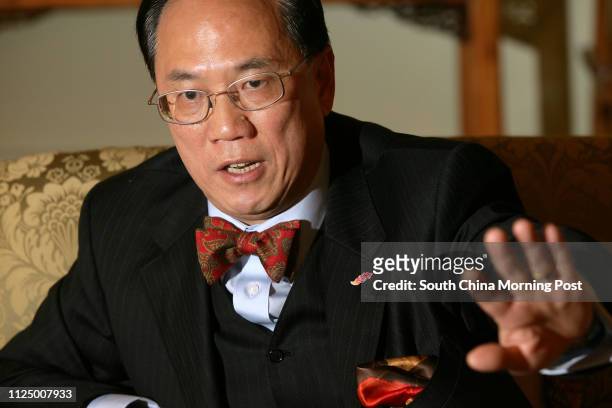 Interview with Hong Kong Chief Executive Donald Tsang Yam-kuen at the Government House, Central. 23 January 2007