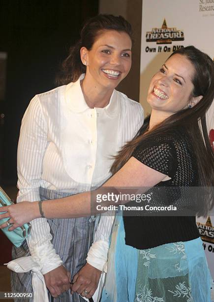 Charisma Carpenter and Holly Marie Combs during 3rd Annual Runway For Life Benefiting St Jude Children's Research Hospital - Red Carpet at Beverly...