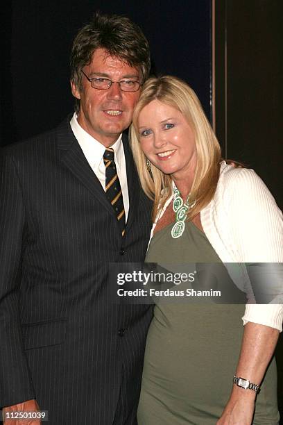 Mike Read and wife during "Hell's Kitchen II" - Day 15 - Arrivals at Brick Lane in London, Great Britain.