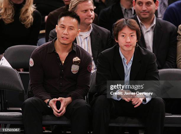 Wong and guest during Celebrity Sighting at Houston Rockets vs. New York Knicks Game - November 20, 2006 at Madison Square Garden in New York City,...