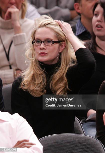 Stephanie March during Celebrity Sighting at Houston Rockets vs. New York Knicks Game - November 20, 2006 at Madison Square Garden in New York City,...