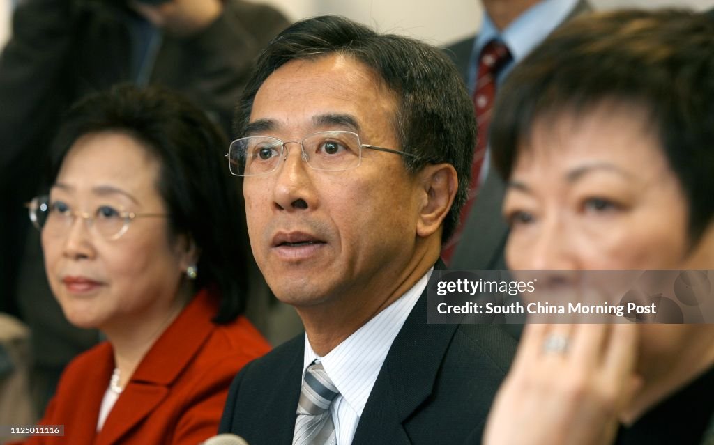 Kin Yee Shiu Liberal Party Vice chairman Miriam LAU Kin-yee; Chairman James TIEN ...