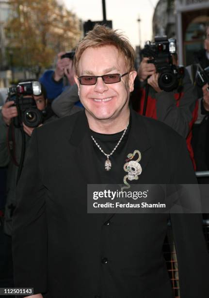 Elton John during The Old Vic Fundraiser - VIP Lunch - Arrivals at Fifty in London, Great Britain.