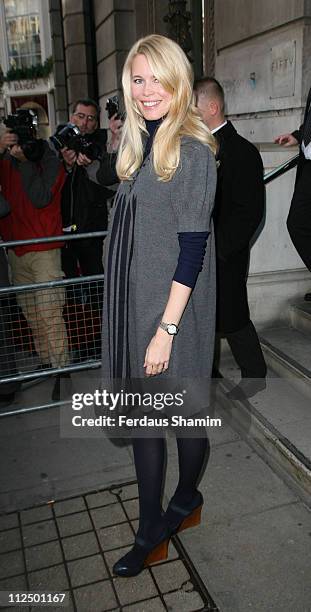 Claudia Schiffer during The Old Vic Fundraiser - VIP Lunch - Arrivals at Fifty in London, Great Britain.