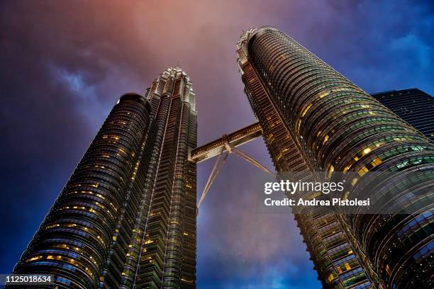 petronas twin towers, kuala lumpur, malaysia - petronas towers stock pictures, royalty-free photos & images