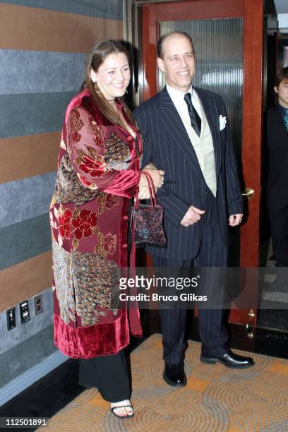 Camryn Manheim and Kevin Geer during The Atlantic Theater Company 20th Anniversary Spring Gala at The Rainbow Room in New York City, New York, United...