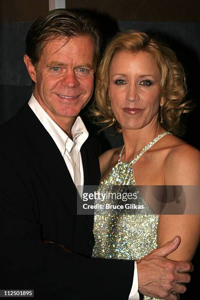 William H. Macy and Felicity Huffman during The Atlantic Theater Company 20th Anniversary Spring Gala at The Rainbow Room in New York City, New York,...
