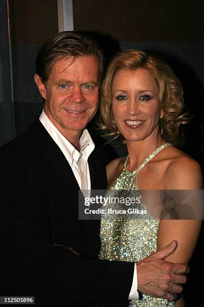 William H. Macy and Felicity Huffman during The Atlantic Theater Company 20th Anniversary Spring Gala at The Rainbow Room in New York City, New York,...