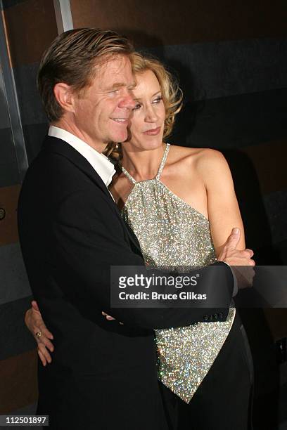 William H. Macy and Felicity Huffman during The Atlantic Theater Company 20th Anniversary Spring Gala at The Rainbow Room in New York City, New York,...