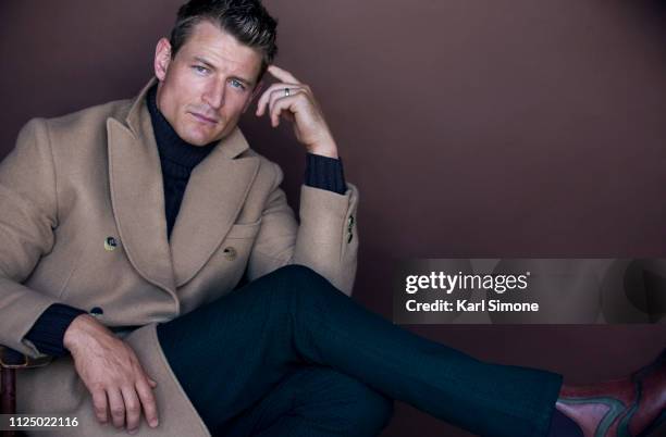 Actor Philip Winchester is photographed for August Man on August 16, 2015 in Los Angeles, California. PUBLISHED IMAGE.