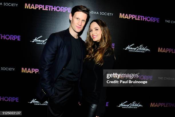 Matt Smith and Eliza Dushku attend Samuel Goldwyn Films With The Cinema Society Host A Special Screening Of "Mapplethorpe" at Cinepolis Chelsea on...
