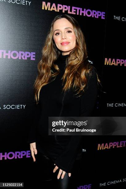 Eliza Dushku attends Samuel Goldwyn Films With The Cinema Society Host A Special Screening Of "Mapplethorpe" at Cinepolis Chelsea on February 14,...