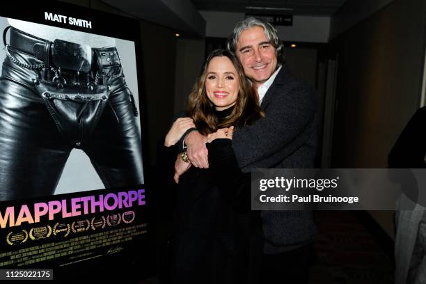 Eliza Dushku and Peter Palandjian attend Samuel Goldwyn Films With The Cinema Society Host A Special Screening Of "Mapplethorpe" at Cinepolis Chelsea...
