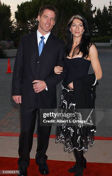 Ben Browder and Claudia Black during 31st Annual Saturn Awards - Arrivals at Universal Hilton Hotel in Universal City, California, United States.