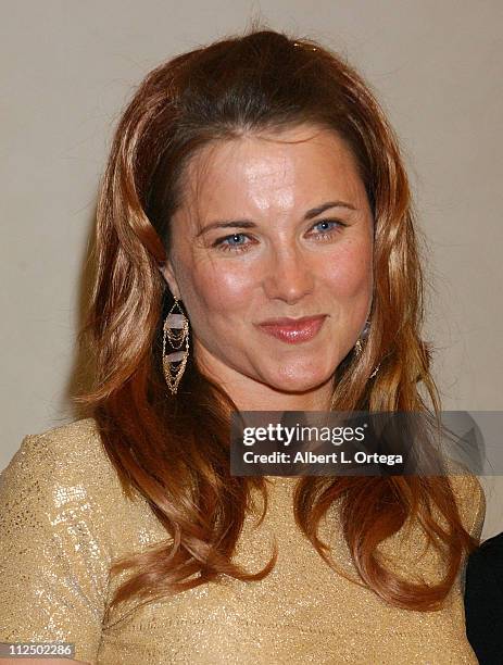 Lucy Lawless during 31st Annual Saturn Awards - Press Room at Universal Hilton Hotel in Universal City, California, United States.