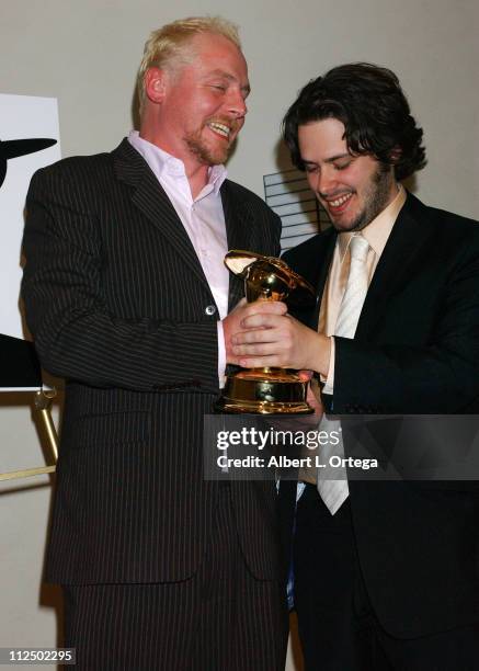 Simon Pegg and Edgar Wright, winners for Best Horror Film for "Shaun of the Dead"