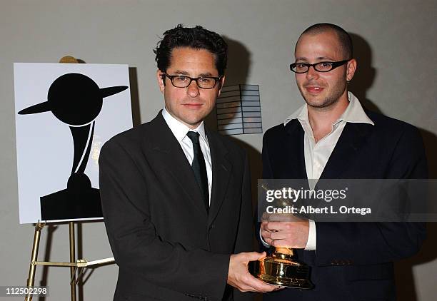 Abrams and Damon Lindelof, winners for Best Network Television Series for "Lost"