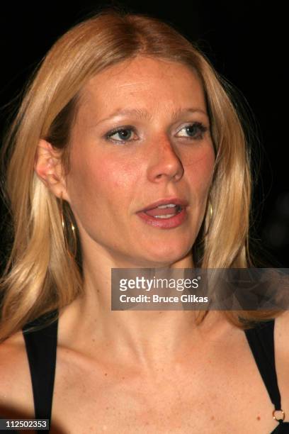 Gwyneth Paltrow during "Sweet Charity" Broadway Opening Night - Arrivals at The Al Hirshfeld Theater in New York City, New York, United States.