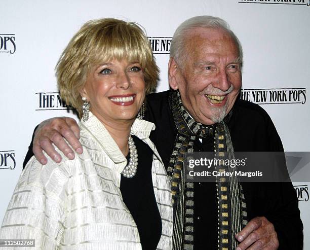 Lesley Stahl and Skitch Henderson, New York Pops founder and music director