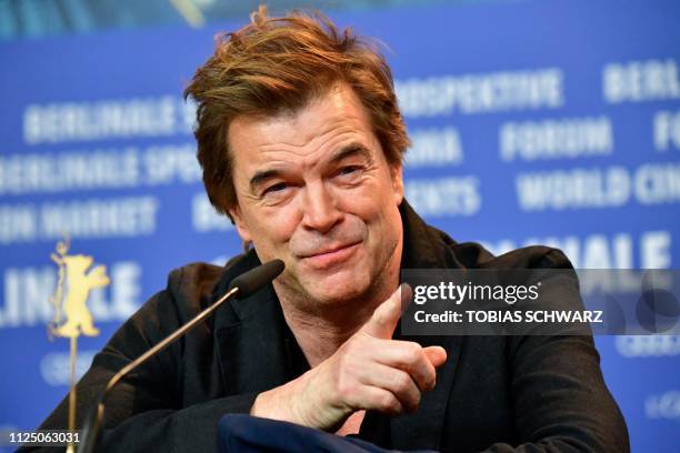 Campino, lead singer of the German punk rock band "Die Toten Hosen" addresses a press conference for the film "Weil du nur einmal lebst - Die Toten...