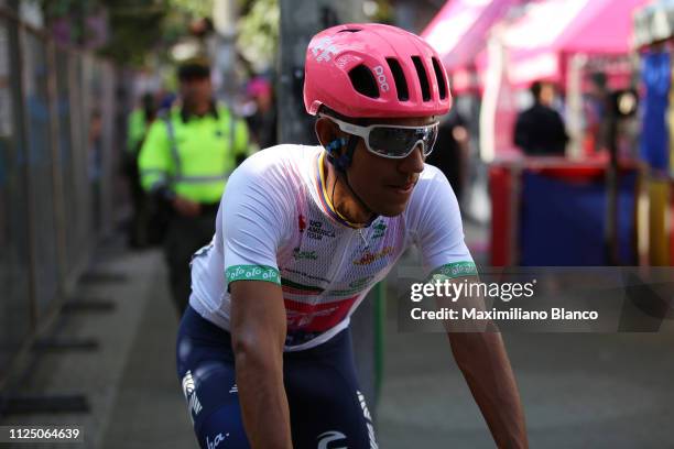 Start / Daniel Martínez of Colombia and EF Education First Pro Cycling Team White Best Young Jersey / during the 2nd Tour of Colombia 2019, Stage 4 a...