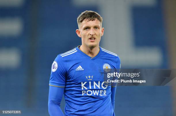 Ryan Loft of Leicester City during the Premier League 2 match between Leicester City and Derby County at The King Power Stadium on February 15, 2019...