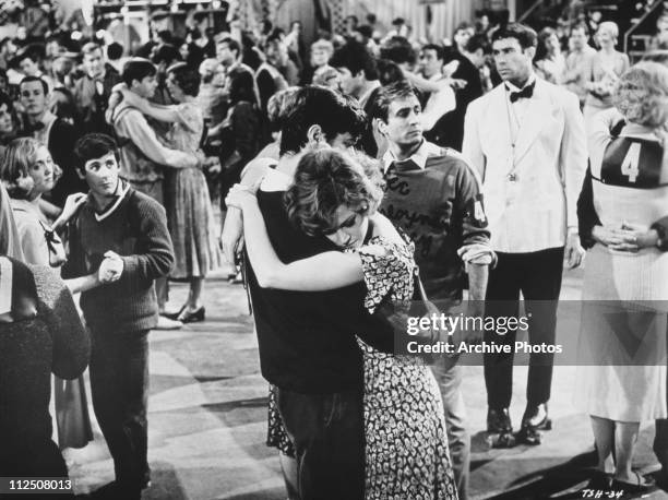 Actors Jane Fonda and Michael Sarrazin compete in a dance marathon in the film 'They Shoot Horses, Don't They?', 1969.