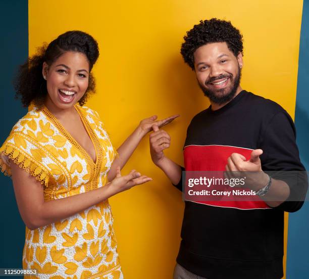 Jazz Smollett and Jake Smollett of TV One's 'Living By Design With Jake and Jazz' pose for a portrait during the 2019 Winter TCA at The Langham...