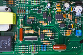 motherboard with microprocessor, microchip