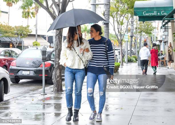 Minka Kelly is seen on February 15, 2019 in Los Angeles, California.