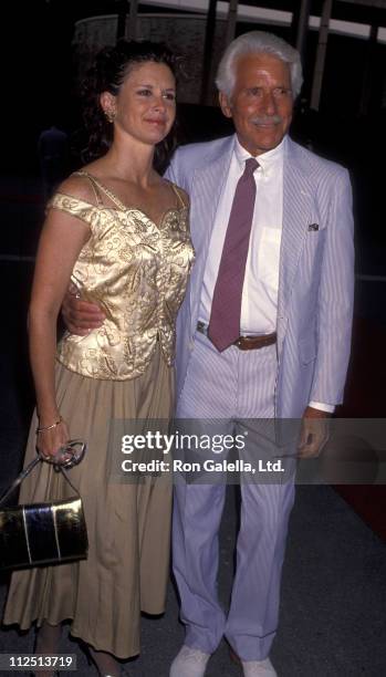 Actress Stephanie Zimbalist and actor Efrem Zimbalist Jr. Attend the opening of "La Boheme" on September 9, 1993 at the Dorothy Chandler Pavilion in...