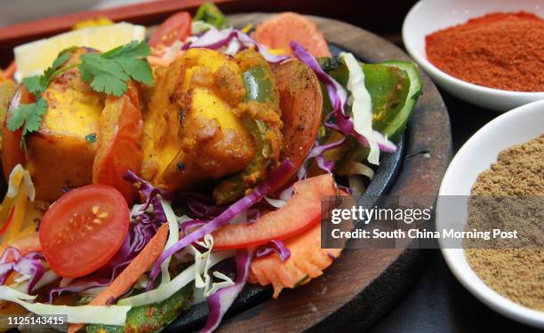 Shahi Paneer Tikka from Aashirwad restaurant on Minden Avenue, Tsim Sha Tsui. 06JAN11