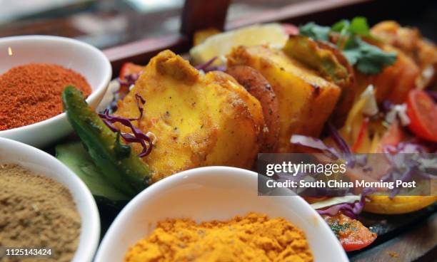 Shahi Paneer Tikka from Aashirwad restaurant on Minden Avenue, Tsim Sha Tsui. 06JAN11