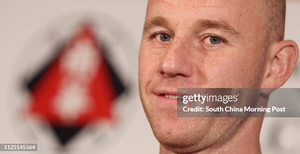 Former Manchester United and Newcastle midfielder Nicky Butt attends a press conference for South China try-out. Pictured at Grand Hyatt, Wan Chai....