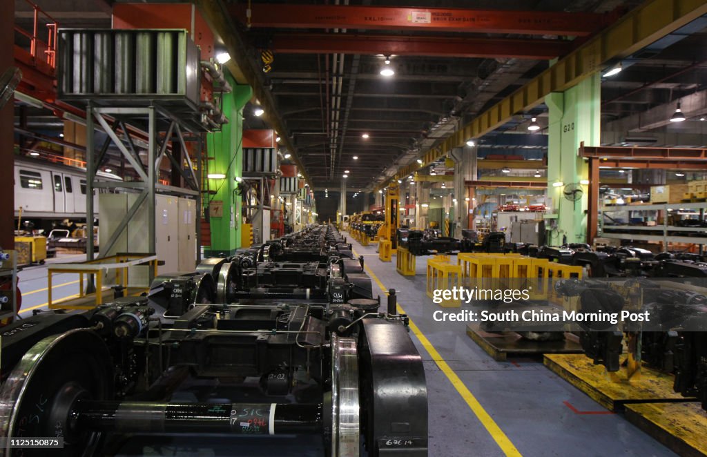 FOR SPECIAL REPORTS MTR BOOK:  General shot of the Kowloon Bay Depot of MTR. 01FEB11