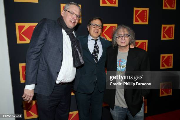 Adam McKay, David O. Russell and Hank Corwin attend the 3rd annual Kodak Awards at Hudson Loft on February 15, 2019 in Los Angeles, California.