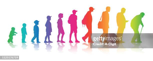 life changes your colors - young adult stock illustrations