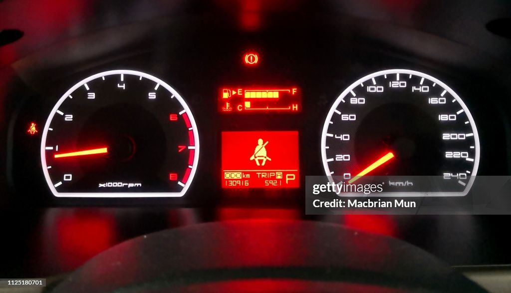 Speedometer Rpm Means Speed And Rpm Gauge Meter Of A Car High-Res Stock Photo - Getty Images
