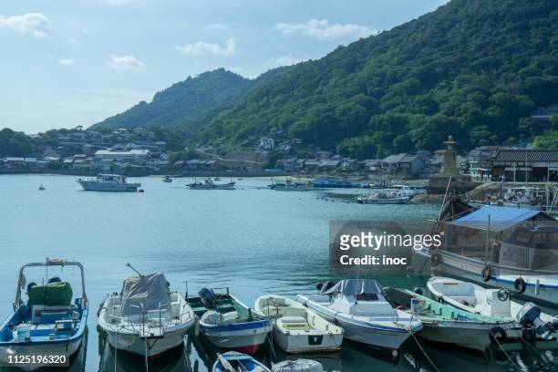 fishery harbor, tomonoura - fishing ストックフォトと画像