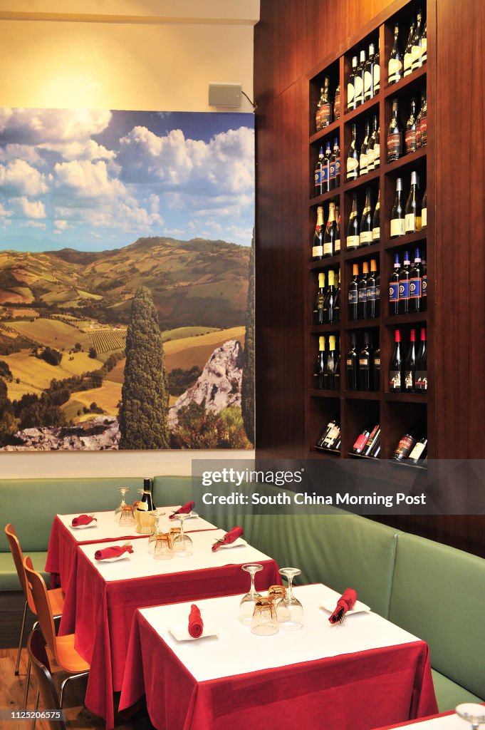Food Review. Pictures on interior and food shots, at Mostaccioli Brothers, SOHO, Central. 13th July, 11.